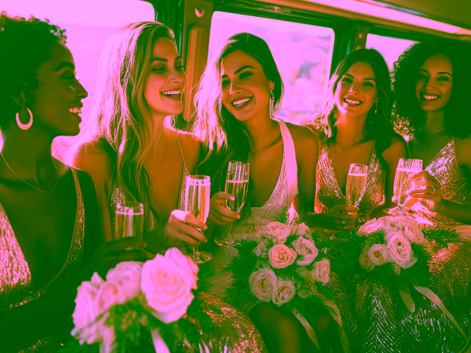 Charter bus for bachelor and bachelorette party transportation